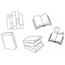 Stickserie - Bücher Doodle